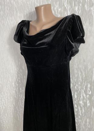 Классное вечерние платье 🥻 чёрное длинное большого размера3 фото
