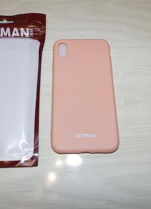 Чехол silicone case getman for magnet для apple iphone xs max 6.52 фото