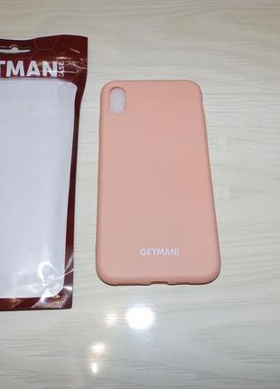 Чехол silicone case getman for magnet для apple iphone xs max 6.54 фото