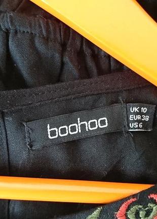 Ромпер з вишивкою boohoo комбінезон шорти з вишивкою 100% віскоза6 фото