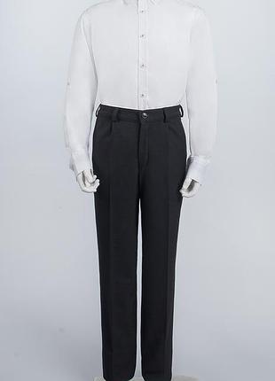 Белая хлопковая рубашка на подростка