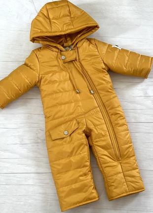Цельнный деми сезонный комбинезон для мальчика
