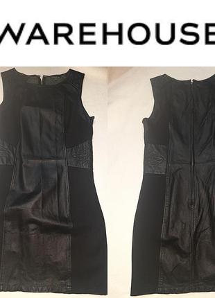 Комбинированое платье warehouse p 14