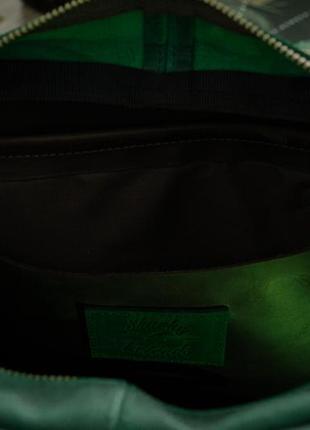 Кожаный мужской саквояж, деловая мужская сумка под документы7 фото