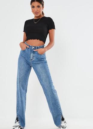 Черная футболка с волнистыми краями missguided2 фото