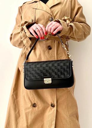 Жіноча шкіряна сумка michael kors bradshaw woven leather bag оригінал жіноча сумочка мишель майкл корс оригінал подарунок дружині дівчині