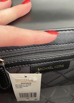 Женская кожаная сумка michael kors bradshaw woven leather bag оригинал мишель майкл корс оригінал подарок жене девушке подарунок дівчині7 фото