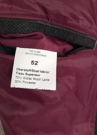 Чоловіче пальто maddison, 52 розмір, 70 % вовна, 30 % поліестер.3 фото