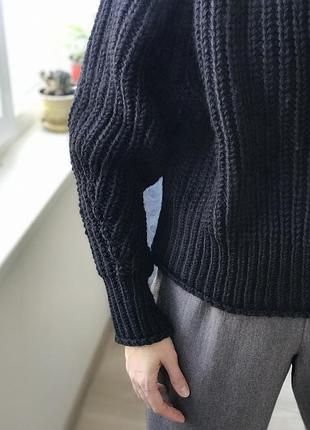 Об'ємний светр грубої в'язки оверсайз h&m, zara mango other stories