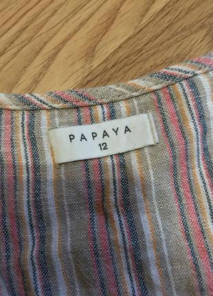 Блуза лён papaya7 фото