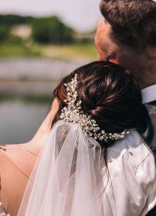 Украшение-веточка для волос в причёску