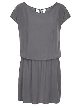 Женское летнее платье серого цвета с кружевной спинкой. модель kalipso zaps5 фото