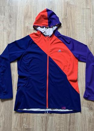 Жіноча легка бігова вітровка на мембрані adidas