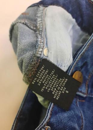Джинси укорочені світлі штани/джинсы укорочение светлие брюки4 фото
