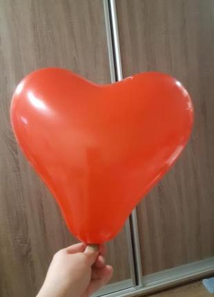 Набор латексных воздушных шаров сердца 5 шт. 30см