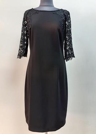 Нарядное, элегантное, черное, платье ricamare rm423