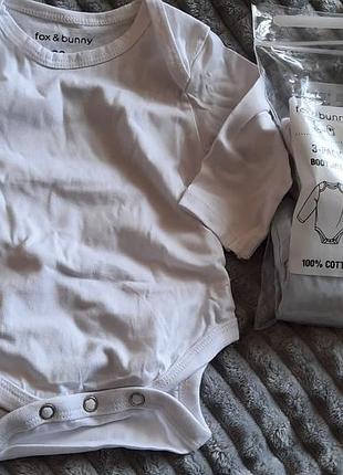 Набір боді бодіків на довгий рукав 3 штуки