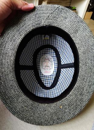 Шляпа эске st. michael. англия.100% шерсть класса люкс. твидовая. унисекс3 фото