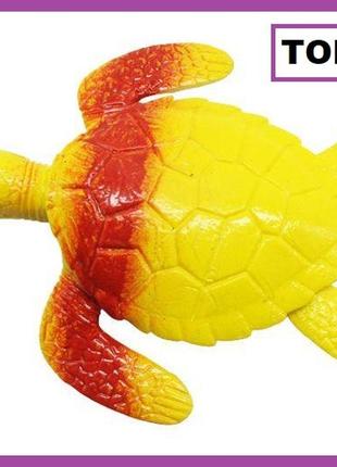Гумова черепаха жовта, антистрес тягучка, іграшки для дітей 6-7 років, гумові іграшки антистресові
