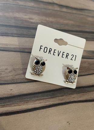 Серьги-гвоздики forever 21