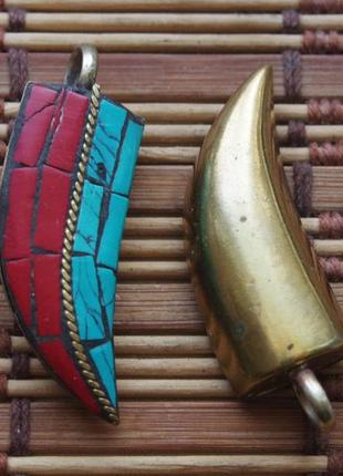 Підвіска ікло (зуб) тибет. амулет