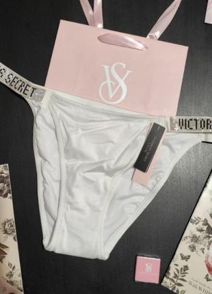 Знижка!плавки трусы купальник низ со стразами сваровски р.с💕victorias secret виктория сикрет вікторія сікрет оригинал