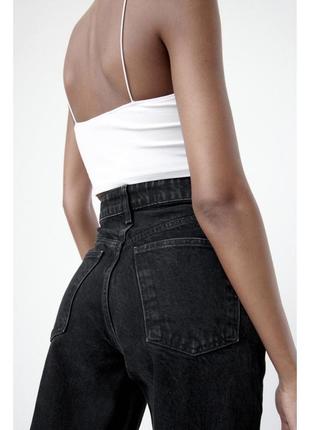 Джинсы высокая посадка широкие штанины палаццо трубы зара