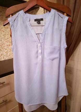 Легкая летняя блуза в мелкую полоску1 фото