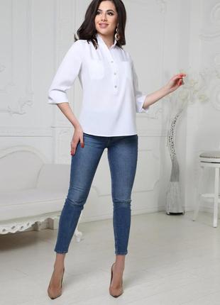 Блуза жіноча стильна норма і батал7 фото