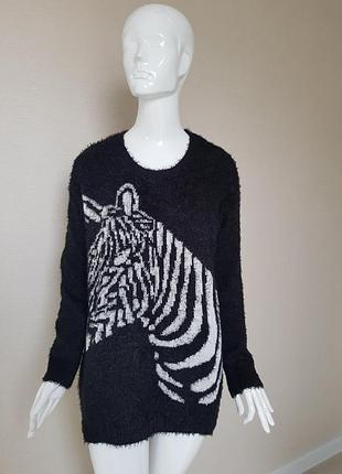 Красивая кофта травка с зеброй la redoute