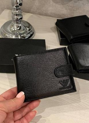Кошелек мужской кожаный в стиле WYPUKŁYM armani
