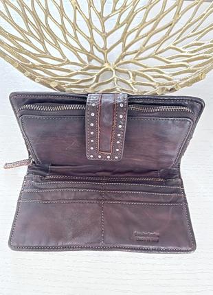 Кожаный брендовый кошелек портмоне визитница genuine leather 6