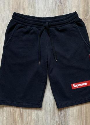 Мужские хлопковые шорты с принтом supreme