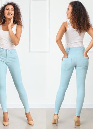 Узкие облегающие женские летние  брюки джинсы  skinny
