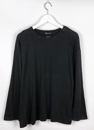 Zara washed оверсайз лонгслив