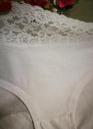 Бавовняні білосніжні трусики tu