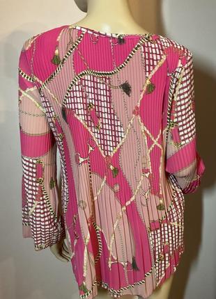 Бутиковая итальянская блуза- гофрэ - оверсайз2 фото