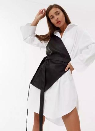 Рубашка женская коттон, плюс дизайнерская жилетка в наличии