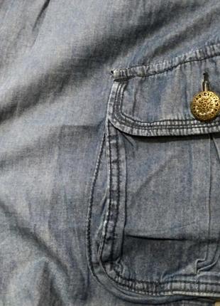 Красивые джинсовые джоггеры,  тонкий джинс5 фото