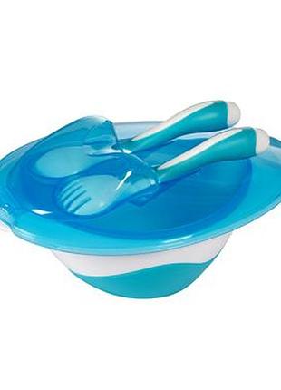 Мисочка з виделкою і ложкою babyono 1064