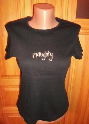 Футболка чорна розпродаж бавовна р. 12 - s -m - next