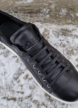 Baldinini мужские кожаные кеды спортивные туфли кожа черные стильные7 фото