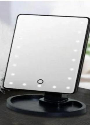 Зеркало для макияжа с led подсветкой magic makeup mirror прямоугольное magic makeu el-624-2p mirror