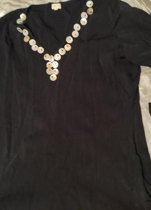 Джемпер черный батал 52-54 вискоза xxl