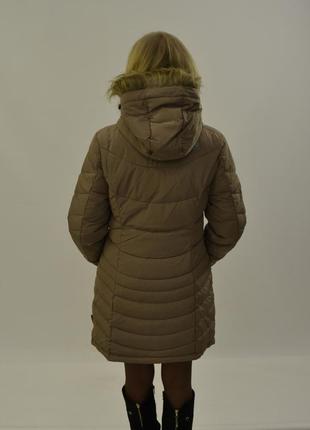 Пуховик женский jack wolfskin selenium down 1202901 brown s3 фото