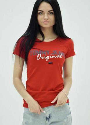 Футболка женская tommy hilfiger 9603 red m