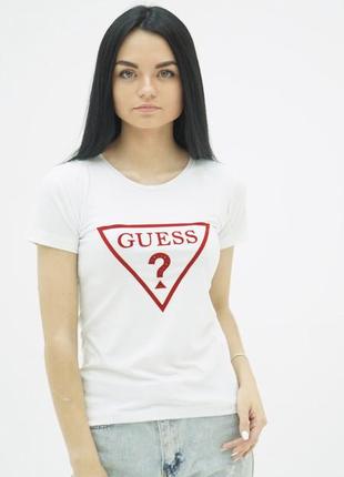 Футболка женская guess kb 21231 white m1 фото