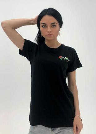 Футболка женская off-white 21277 black 2xl1 фото