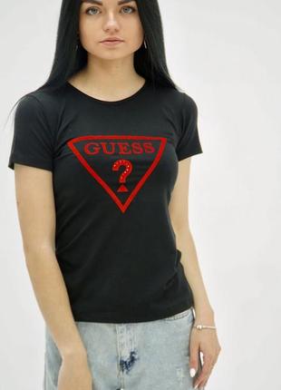 Футболка женская guess kb 21231 black 2xl