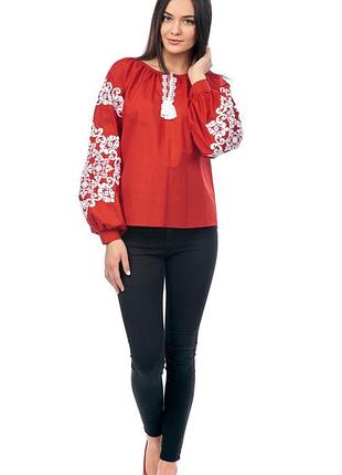 Вишиванка жіноча edelvika 899-18/00 червона